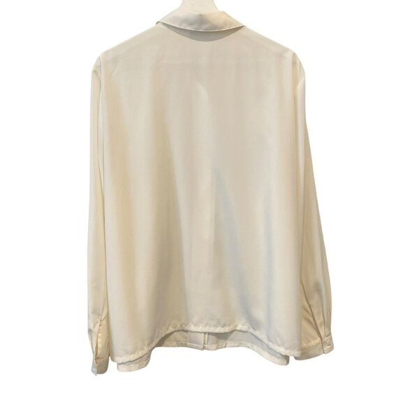 Vintage Koret Floral Embroidered Ladies Collared Button Down Shirt Coquette Girl - Picture 15 of 16